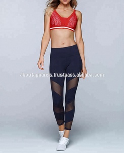 <b>Women</b> Sportswear Cropped Yoga Pants <b>Tights</b> Custom Athletic Nylon Polyester Breathable Leggings - Product Image 5