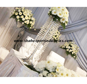 งานประดับตกแต่งโต๊ะคริสตัลสุดหรู ดีไซน์โดดเด่น สวยงามสะกดทุกสายตา เหมาะสำหรับงานแต่งงาน ทำด้วยมือ - Product Image 4