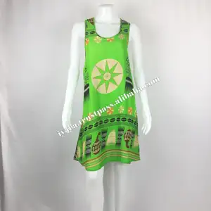 Vestido curto sem mangas boho praia