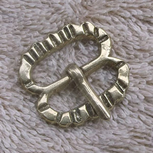 เข็มขัดทองเหลืองยุคไวกิ้งสำหรับ TT-6036หัวเข็มขัดวัสดุทองแดงสำหรับสายหนัง - Product Image 2