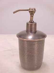 Distributeur de savon en verre transparent pour salle de bain à usage décoratif - Product Image 2