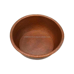 Grand Bol de Pédicure en Cuivre Martelé Moderne pour Spa des Pieds - Product Image 2