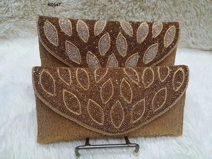 Bolso de Mano Étnico Tradicional Hecho a Mano para Novia India, con Bordado de Tela, Diseño de Moda, para Eventos Nocturnos y Compras - Product Image 2