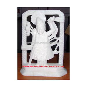 Statue de marbré blanc, belle Statue Shri natth Ji de cm - Product Image 1