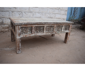 Handmade mộc mạc khai hoang gỗ Bàn cà phê cho phòng khách gỗ rắn đồ nội thất trong nhà bán buôn Nhà cung cấp - Product Image 2