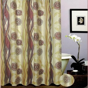 Waterproof Shower Curtains <b>UK</b> Modern & Classic Floral Design Made of Polyester Material - Product Image 3