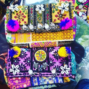 กระเป๋าคลัทช์ถือชนเผ่าของผู้หญิงกระเป๋าเดินทางที่มีสไตล์ - Product Image 3