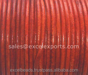 Cordones de cuero de alta calidad, 1MM, 1,5 MM, 2MM, 3MM, ETC. Tamaños al por mayor - Product Image 2