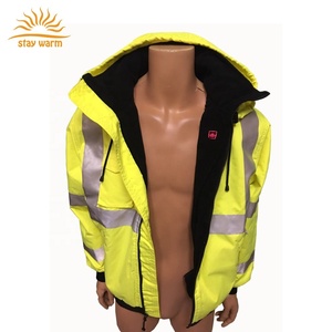 Ansi Goedkeuring Outdoor Kwaliteit Hoge Zichtbaarheid Reflecterende Veiligheid Verwarmde Jas - Product Image 1