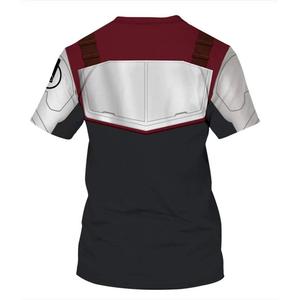 Camiseta de hombre de diseño personalizado nueva moda 3D sublimación digital completa tejido de punto estilo formal - Product Image 4