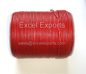 Cordons en cuir vert menthe faits à la main de haute qualité avec perles de 1 mm, 1,5 mm, 2 mm, fil de 3 mm, composants de bijoux, modèle 141 Excel Exports - Product Image 3