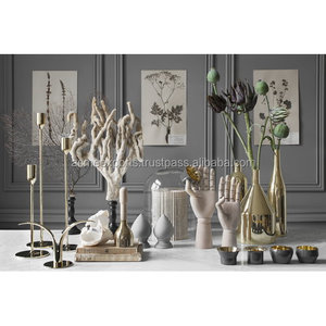 Modern Gold Metal <b>Candlestick</b> Holders Set of 3 <b>Tall</b> Taper Candle Stand Elegant Home Decor - Product Image 2
