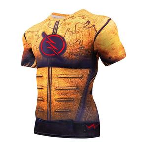 Chemises de compression unisexes à sublimation, manches courtes, style imprimé 3D, impression personnalisée, respirantes, séchage rapide, service OEM 2024 - Product Image 2