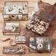 Boîte à bijoux en verre rectangle pour la décoration de la maison décoration de bureau décoration de mariage - Product Image 5