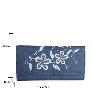 Most Selling Designer Blue Black Leather RFID Round Zip Wallet <b>Purse</b> <b>with</b> Wrist Strap and <b>Phone</b> <b>Holder</b> Available For Sale - Product Image 5