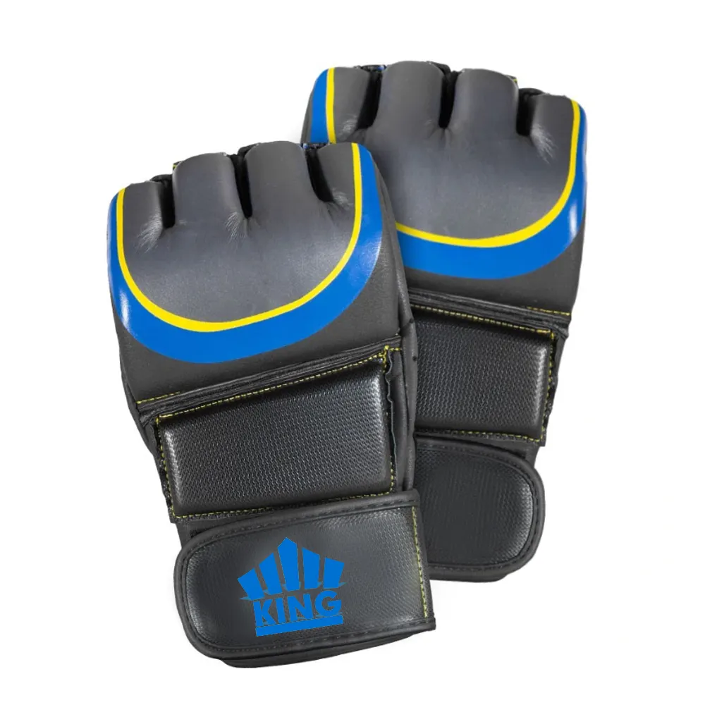 Design Your Own Logo Newest Style MMA Gloves for Punching High Quality OEM Service Half Finger Gloves Leather Made