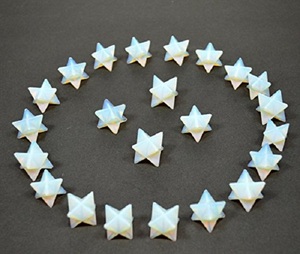 Cristal de alta calidad merkaba estrella Piedra Natural opalita merkaba estrella 8 puntos Reiki curación piedra preciosa cristal mayorista - Product Image 4