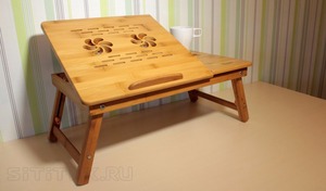 Portátil ajustable escritorio del ordenador portátil con ventilador para sofá cama y cama - Product Image 2