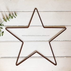 Étoile murale en métal rustique pour la décoration de la maison et de Noël, couleur et taille personnalisées, robuste et durable, utilisation en intérieur - Product Image 2