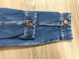 Vestes en Denim pour femmes, perruques de marque originales, manches longues, boutons, en fourrure polaire, européenne, en Stock/en lot - Product Image 5