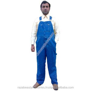 Bib Overoles Algodón Denim Seguridad Trabajo Overoles SECO RÁPIDO Unisex Adulto - Product Image 6