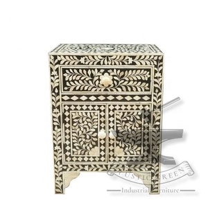 Cajón de gabinete de mesa auxiliar con incrustaciones de hueso versátil de mediados de siglo para cocina, comedor, hogar, granja, Hotel, escuela, oficina, uso en Hospital - Product Image 2