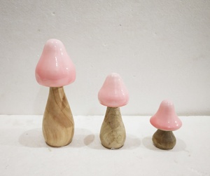 Reliable Manufacturer of Latest Design <b>Top</b> Quality Garden Decorative Wooden <b>Mushroom</b> for Christmas / Enameled <b>Mushroom</b> - Product Image 4