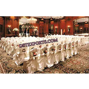 Housse de chaise enveloppante pour Hall de Banquet, couverture de chaise, nuptiale, brodée, pour mariage asiatique - Product Image 1