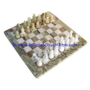 Figuras y tableros de Ajedrez de ónix de la mejor calidad - Product Image 1