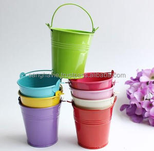 MIX COLOR CHRISTMAS GALVANIZED BUCKET - Product Image 6