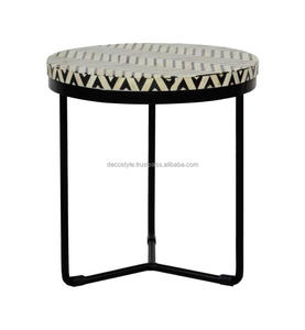Juego de mesa de centro con incrustaciones de hueso rectangular Muebles de sala de estar elegantes para uso doméstico - Product Image 4