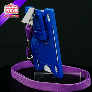 Rotating ABS Badge Clips & Name <b>Tag</b> Holder with Credit Card <b>ID</b> Holder for Office Use - Product Image 5