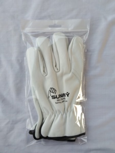 Pouce En Cuir de Chèvre Blanc Gants de Conducteur - Product Image 6