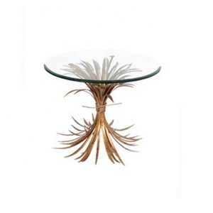 TABLE à manger de luxe au style européen, TABLE de mariage en verre, TABLE basse moderne - Product Image 1