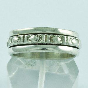 92.5 Sterling <b>Silver</b> <b>Spinner</b> <b>Ring</b> Plain <b>Silver</b> <b>Spinner</b> <b>Ring</b> from India for Weddings Engagements Parties Anniversaries - Product Image 3