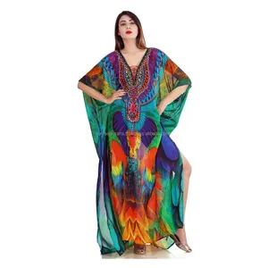 Young women first choice Amazing , Recently Made Stylist Long Size Beautiful color kaftan/New Indian digital Printed dress
