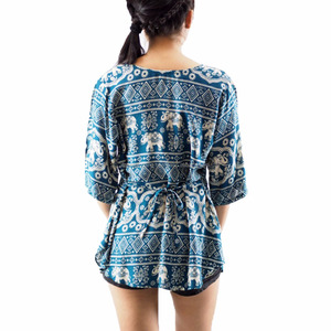 NAPAT เสื้อคลุมผ้าฝ้ายขายส่ง,เสื้อคลุมช้างดีไซน์แบบตะวันตก - Product Image 2