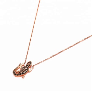 Hor venta lagarto diseño encanto colgante turco venta al por mayor hecho a mano 925 joyería de plata esterlina - Product Image 2