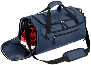 Bolsa deportiva de fútbol con compartimiento para zapatos e impresión personalizada - Product Image 3