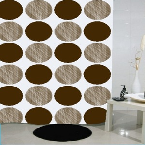 Cortina de ducha de mejor diseño impreso, cortina de color blanco para puerta, ventana, cortina de ducha al mejor precio - Product Image 2