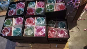 Taza de Vidrio Marroquí con Caja de Color, Multicolor con Impresión Dorada, Vidrio de Alta Calidad, Artículos para Beber - Product Image 4