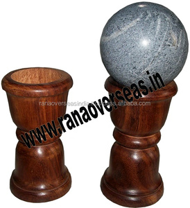Soportes de madera tallados a mano para esferas de cristal, bola de cristal, GEMA, roca - Product Image 2