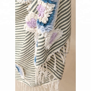 ผ้าห่มผ้าฝ้ายพิมพ์ลายอะคริลิคนุ่มพิเศษหรูหราคุณภาพสูงสำหรับโซฟาในบ้านขณะเดินทางสวมใส่สบายและอบอุ่น - Product Image 4