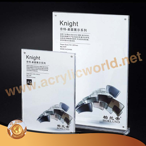 Soporte de exhibición para tarjeta de señal, soporte acrílico para mesa de escritorio, menú, precio, etiqueta - Product Image 5