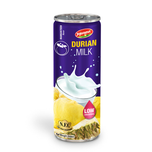HACCP HALAL ISO 2000 Leche Durian certificada con sabor a mangostán 330ml Jugo de frutas y verduras enlatadas al por mayor - Product Image 1