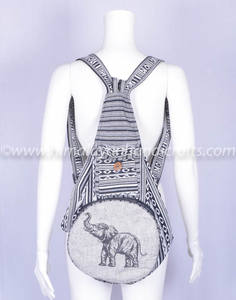 Mochila Convertible estilo bohemio Hobo con estampado de elefante, Estilo vintage, multiusos, HGBB 266 - Product Image 2