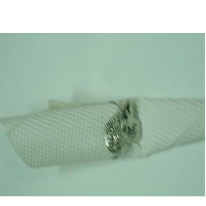 Porte-ronds de serviette en laiton de conception de feuille gravée avec l'or fini - Product Image 2