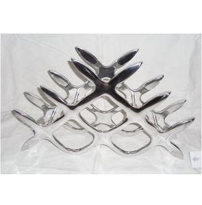 Estante de vino moderno de aluminio - Product Image 1