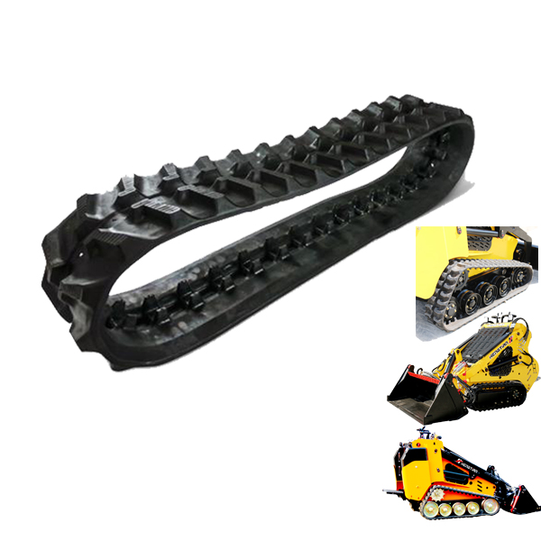 Поворот гусениц. Caterpillar на резиновых гусеницах.