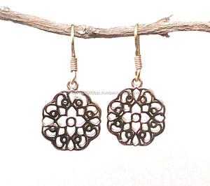 2025 New Trendy Plain <b>Small</b> Stud <b>Dangle</b> <b>Earrings</b> Gold Plated <b>Dangle</b> <b>Earrings</b> - Product Image 2